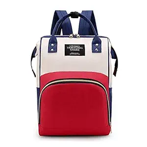Chinmay Kids Baby Diaper Backpack for New Born Baby Mother/Mom Stylish Polyester Organizer Bag for Casual Travel Outing & Traveling - Multicolor
