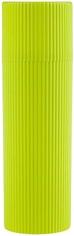 GGG Portable Travelling Bathing Corrugated Toothbrush Toothpaste Container Holder Storage Saver Organizer Wash Cup Green