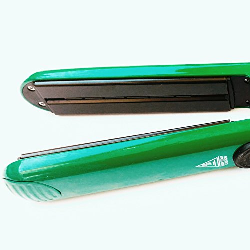 BIOCOSMETICS IT – Professionelle Haarglätter AD Infusion von Dampf – -Platten aus Keramik – Behandlung Argan Hair Repair – Triple Action glatt, befeuchtet und schützt die Haar – Schenkt die Natur Glanz – für jeden Typ von Haar grün - 5