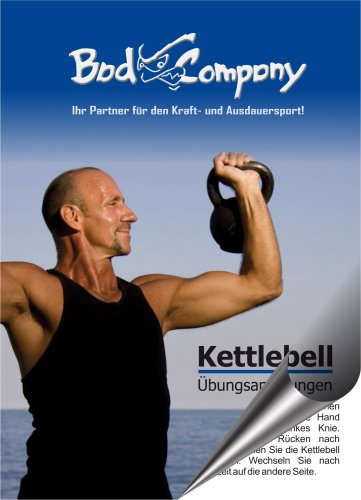 Black & White Kettlebell Kugelhantel Hantel Gewicht Handgewicht inkl. deutschsprachiger bebilderter Trainingsanleitung – Größen frei wählbar (St.) - 3