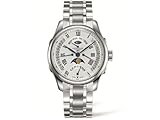 Longines Master Collection - L2.738.4.71.6 - Edelstahl weißes Zifferblatt Tag Datum Mondphase Automatik Herren