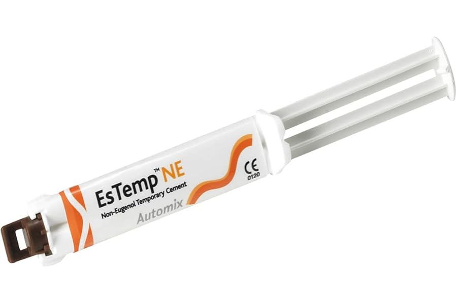 STRONG Dental Adhesive for Caps, Crowns, Bridges, Inlays, Onlays, Implants, EsTemp NE