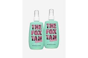 The Fox Tan Rapid Tanning Mist, Natural Tanning Accelerator For Darker & Faster Tans, Creates Flawless Tan Skin, Vegan & Cruelty Free, 120ml (2 Products)