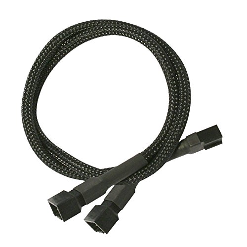 Preisvergleich Produktbild Nanoxia 3-Pin Molex Y-Kabel, 60 cm, carbon