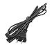 Generic 250V 2.5A IEC320 C7 to NEMA 1-15P US 2-Slot Non-Polarized Power Cord Black 5ft RS.1770.00