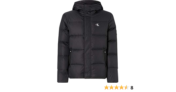 Calvin Klein Hooded Puffer Jacket Giacca, CK Black, S Uomo : Amazon.it:  Abbigliamento