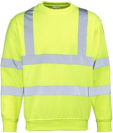 RTY High Visibility Mens High Vis Sweatshirt (M) (Fluorescent Yellow)