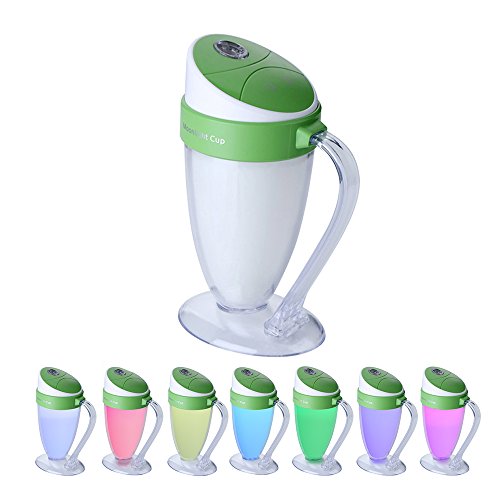 YCTA 110ML Aroma Diffuser,Ultraschall Nebel Luftbefeuchter Kaltnebel Aromatherapie ätherisches Öl Düfte Diffusor Elektrische Duftlampe mit 7 LED Farbwechsel - 4