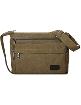 Männer Und Frauen Vintage-Leinwand Messenger Ipad Schulter Tote Side Reisen Tasche,A-30cm*10cm*23cm