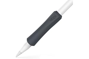 UPPERCASE NimbleGrip - Soporte ergonómico de silicona, compatible con Apple Pencil y Apple Pencil 2 (paquete de 2, gris mineral)