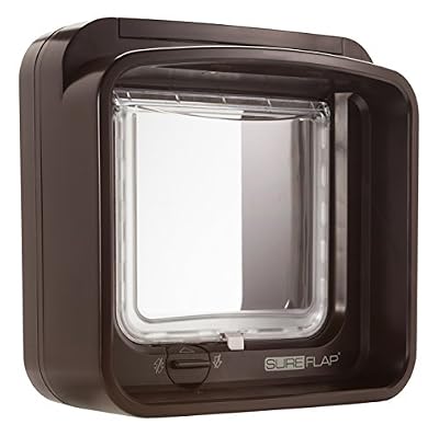 Sureflap Chatière à Puce Électronique Dualscan pour Chat - Brun