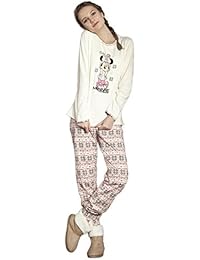 Disney - Pijama Manga Larga Mujer Minnie Snow