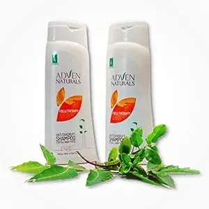 ADVEN NATURALS Anti-Dandruff Shampoo with Neem and Tulsi | Pack Of 2 | Packed and Sold By Homeolav?