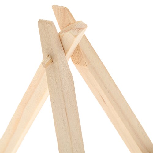 Phenovo Kunst Versorgung Staffelei Mini Holz Tischvitrine Natürliche Handwerk Stehen – 15 * 8cm - 9