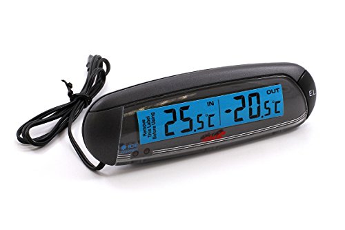 Preisvergleich Produktbild Alpin Innen- / Außenthermometer, schwarz