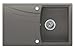 Produktbild Granitspüle grau, 1-Becken, Drehexcenter + Siphon, Spülbecken, Küchenspüle, Schrankbreite ab 45 cm