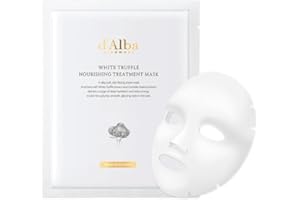 D'ALBA PIEDMONT d'alba Mascarilla de tratamiento nutritiva con trufa blanca italiana, mascarilla vegana, nutritiva y calmante para pieles secas y cansadas, skincare coreano (5 piezas)