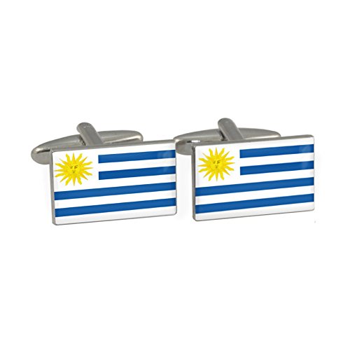 Preisvergleich Produktbild Uruguay Flagge Manschettenknöpfe