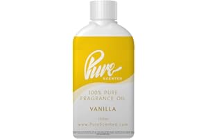 Pure Scented 100ml Fragrance Oil - Vegan & Cruelty-Free, for Candles, Soaps, Slime, Diffusers, Cosmetics, Wax Melts & DIY Crafts (1 x 100ml, Vanilla)