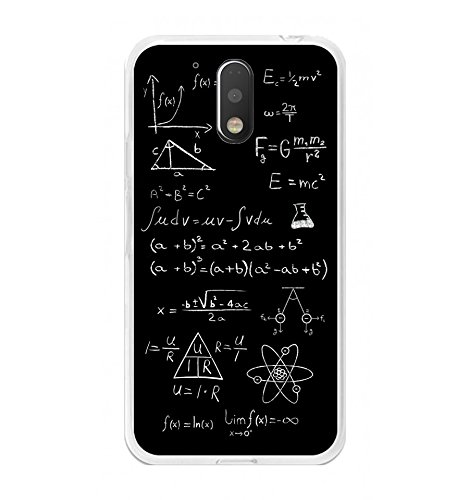 Tumundosmartphone Funda de Gel TPU para Motorola Moto G4   G4 Plus dise  o Formulas Dibujos