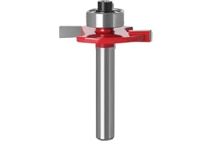 PREJM T Slot Router Bit 1/4" Shank 2mm Slot Cutter Bit For Knock On furniture Campervan Motorhome