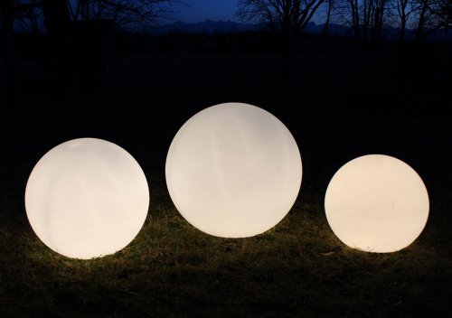 Kugelleuchte, Gartenkugel, GlowOrb white, 38cm Ø, 10475 - 4