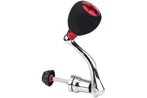 TBEST Daiwa Exceler 3000 Kurbel,Shimano Angelrolle 3000 Griff,Angel Kurbel,Rolle Ersatz Metall Power Griff Griff Teil,Metall Rocker Arm Griff Angeln Spinning Reel Griff Grip (Rot 2000 3000)