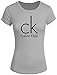 Produktbild CK Tops T Shirt Womens 2016 New Calvin Klein F16 Global Campaign Short Sleeve T-Shirt Medium Gray