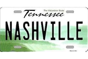 TNND Nashville Tennessee Plaque d'immatriculation en métal 15,2 x 30,5 cm