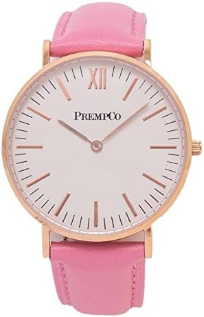 PrempCoNobel - Women's Watch - Ivory White - Rose Gold - Quick Change Watch Strap in Pink