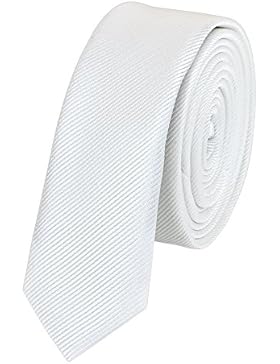 Schmale 6-cm Slim Krawatte von Fabio Farini in verschiedenen Farben, geeignet für Arbeit, Hochzeit oder Ball