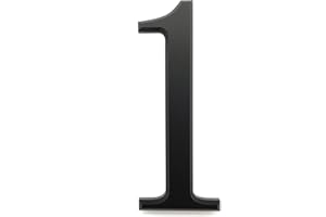 Ywonoby 3D Mailbox Numbers 2.4 Inch(6 cm) Self Adhesive House Numbers Stickers for Door Numbers, Address Numbers, Black(1)