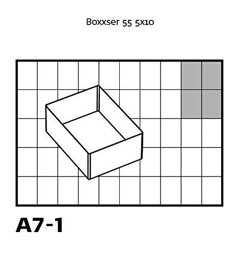 raaco Einsatzset, Ordnungssysteme, Typ 55 A: 4xA7-1, transparent, 136471 - 4