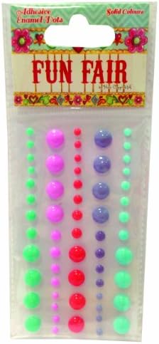 Helz Cuppleditch Enamel Adhesive Dots, Pack of 60, Multi-Color