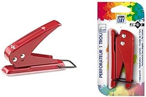 WONDAY PERFORETTE JPC 1 TROU CAPACITE PERFORATION 20F COLORIS ROUGE 93X25X70MM