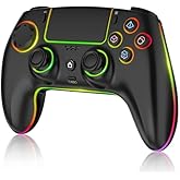 Kontorland Wireless RGB Illuminated Gamepad &ndash; PS4, PC, Switch, Android, iOS & Steam Deck Compatible