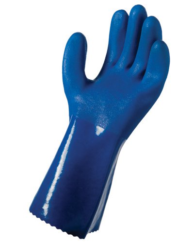 Preisvergleich Produktbild Working Hands PVC Coated Heavy Duty Rubber Gloves For Handling Chemicals And Dish Washing