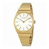 Calvin Klein Supreme Silber/Gold Edelstahl Quarz Analog Damen-Armbanduhr k6 C2 X 546
