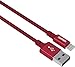 Produktbild Kanex Premium Lightning Kabel (15 Zentimeter) - rot [MFI zertifiziert | Metall Mantel] für Apple iPhone SE/6/6S/6 Plus/6S Plus/7/7 Plus, iPad Pro/4/Air/Air 2/iPad 9,7" (2017)/mini Retina/mini 3/mini/4, iPod Touch 5G & nano 7G