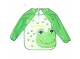 flowerkui niños de manga larga para ropa, Impermeable), diseño rana, color verde)