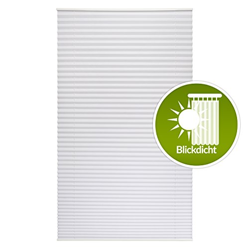 Sol Royal® Plissee SolDecor P25 -90 x 130 cm Weiß – Klemm-Fix ohne Bohren – Plissee-Rollo Jalousie für Fenster & Türen - 2