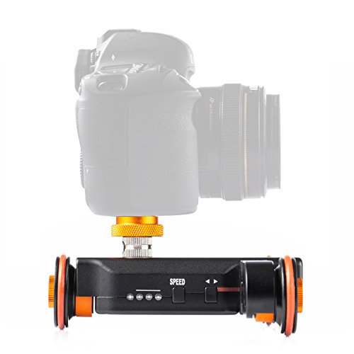 TARION Y5D Auto Dolly Slider mit Fernbedienung Nutzlast 3Kg fÃ¼r Canon Nikon Sony Panasonic DSLR Kamera Camcorder iPhone Smartphone HUAWEI Samsung