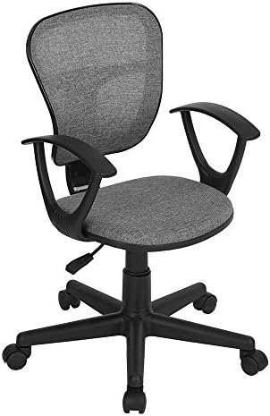 N.B.F Office Chair Student Chair Swivel Seat in Fabric Black
