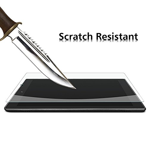 OMOTON Panzerglas Schutzfolie für Fire HD 8 [2016 Version] und Fire HD 8 ( 2015 version),9H Härte, Anti-Kratzen, Anti-Öl, Anti-Bläschen - 4