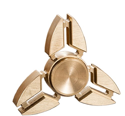 ILOVEDIY Brass Tri Fidget Spinner EDC Toy Stress Reducer