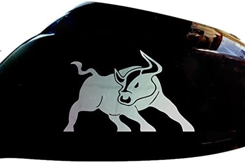 Bull Raton Car Stickers Wing Mirror Styling Decals (Set of 2), Chrome