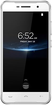 Homtom HT37 Pro - 5.0 Inch 4G Smartphone, Android 7.0 Quad Core 3GB+32GB, Dual Cameras 8.0MP+13.0MP, Dual SIM, Fingerprint ID Unlocked Mobile Phone, Silver