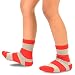 TeeHee (Naartjie) Kids Boys Basic Cotton Crew Socks 6 Pair Pack (3-5 Years, Rugby Stripe)