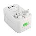 2 Year Warranty All In One Universal Power Adapter. Worldwide Travel Adaptor - White - Rts (Radhey Techno Services) RS.164.00