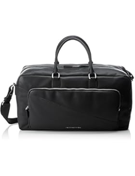 Tommy Hilfiger Herren Th Diagonal Duffle Schultertasche, Schwarz (Black), 23x28x53 cm